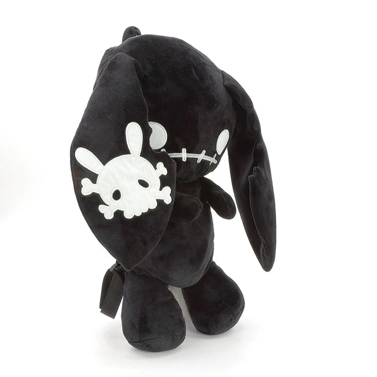 NAUGHTY BUNNY STUFFED BACKPACK BLACK