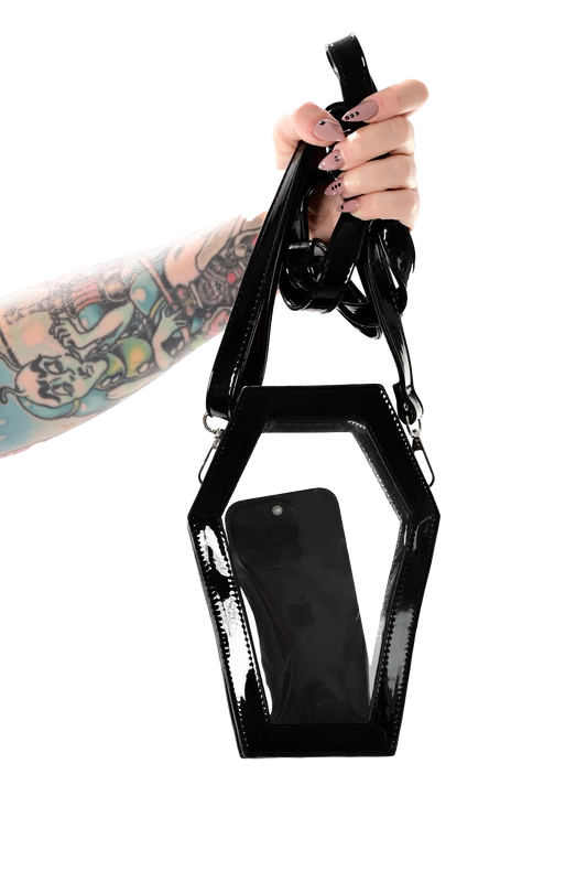 Clear Coffin Crossbody Bag