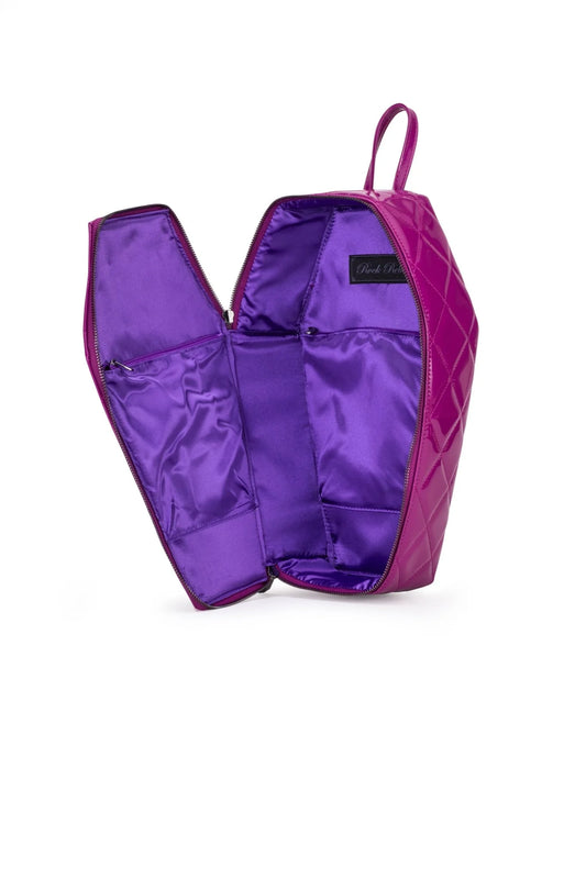 Rock Rebel Lucy Spider Studded Coffin Backpack Purple