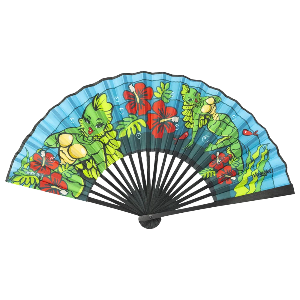 Creature Tiki Fabric Fan