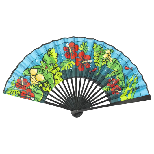 Creature Tiki Fabric Fan