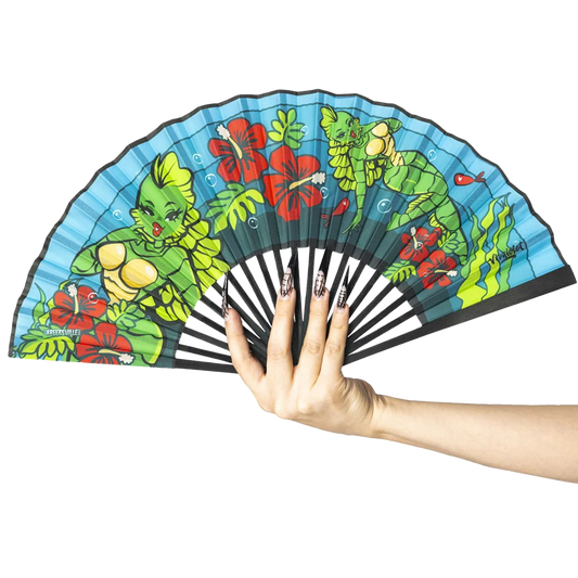Creature Tiki Fabric Fan