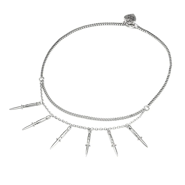 SWITCHBLADE DOUBLE CHAIN NECKLACE