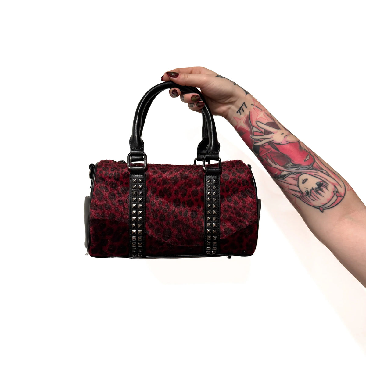 Mini Studded Duffle Bag
