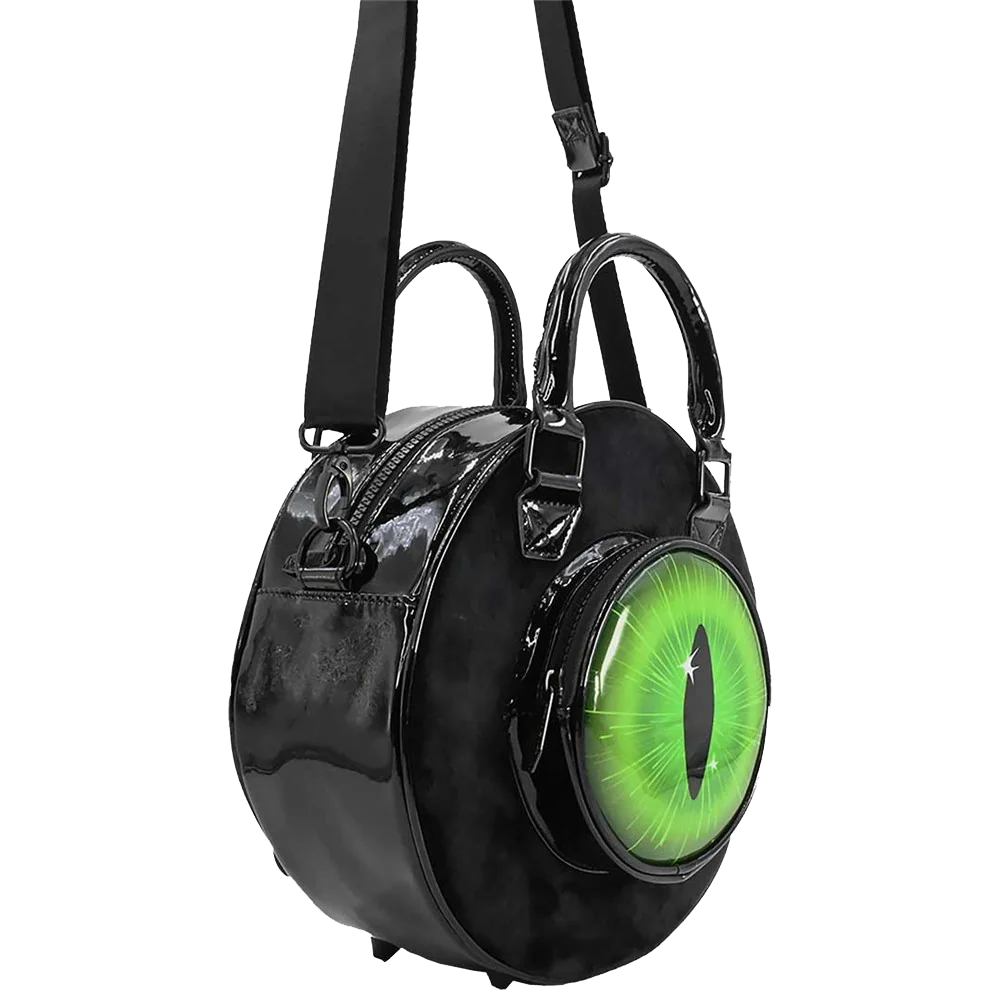 EYEBALL BLACK CAT BACKPACK PURSE
