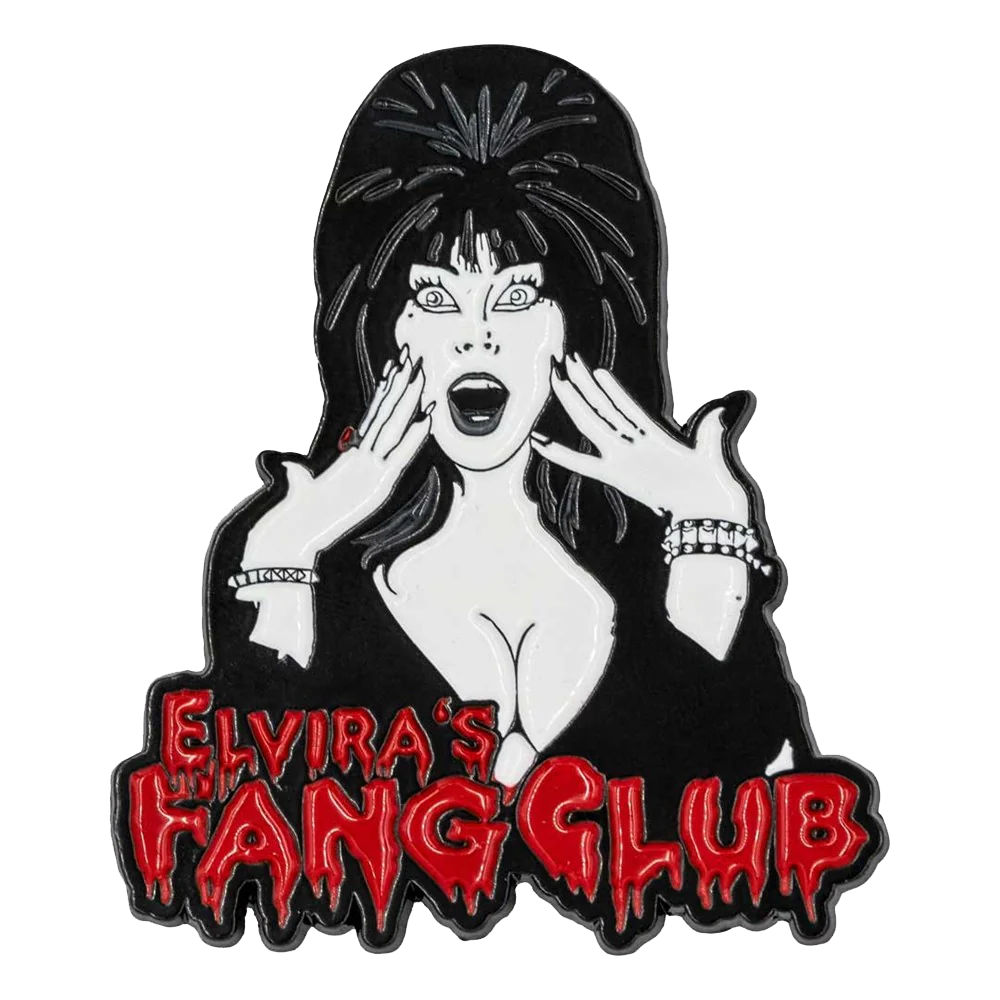 Elvira's Fang Club Enamel Pin