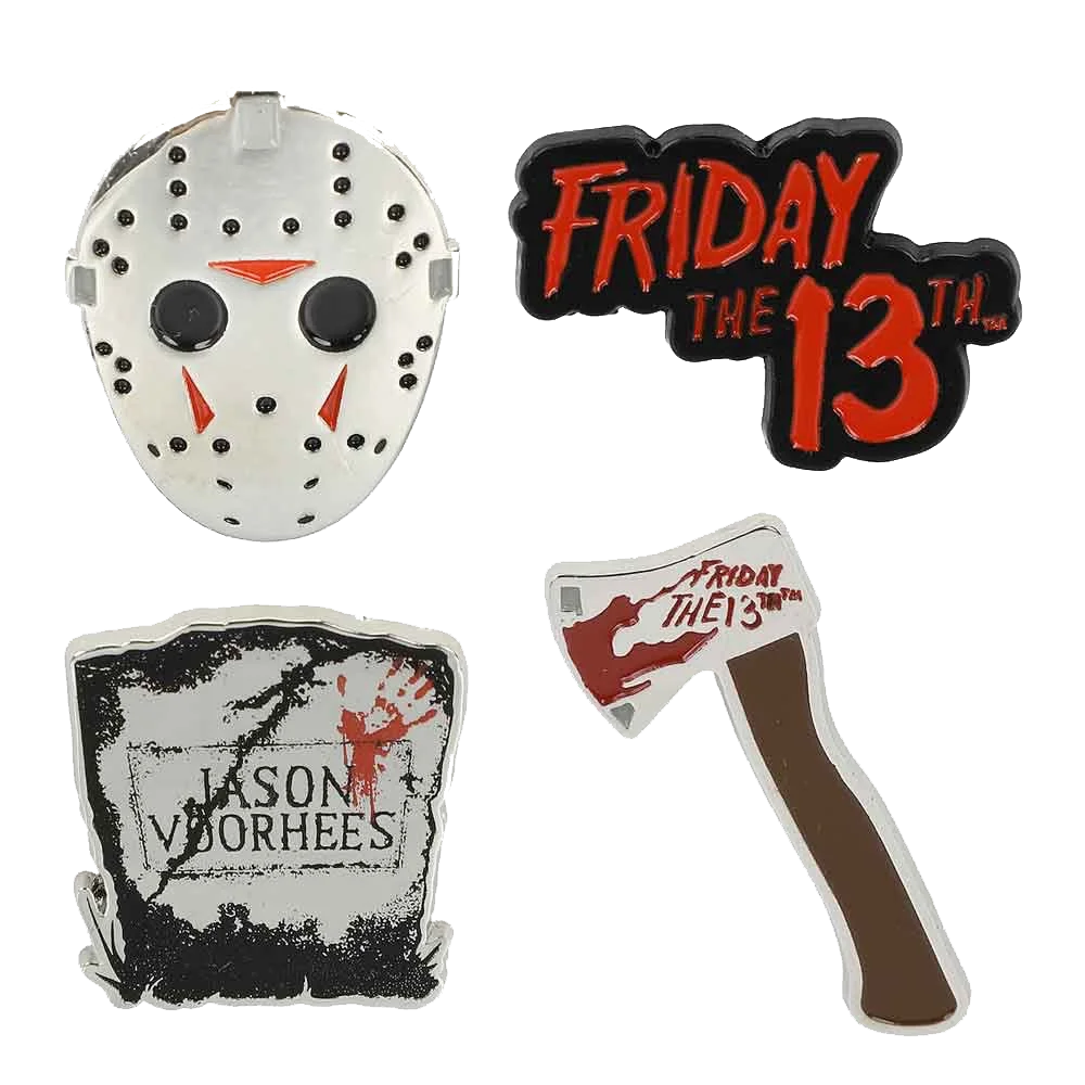 Friday The 13th Jason Vorhees Lapel Pin Set