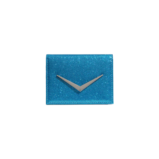 VILLAIN BLUE SPARKLE GETAWAY MINI WALLET