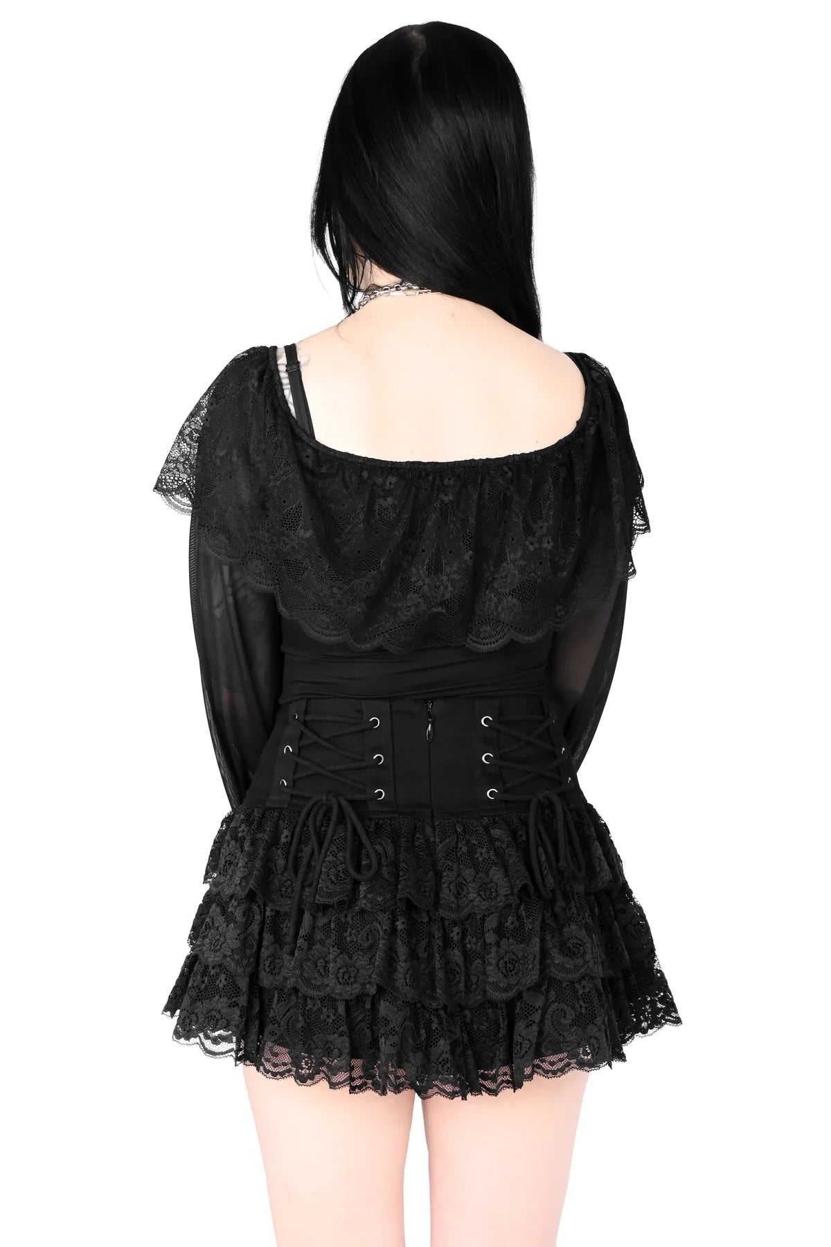 Foxblood Gia Garter Skirt