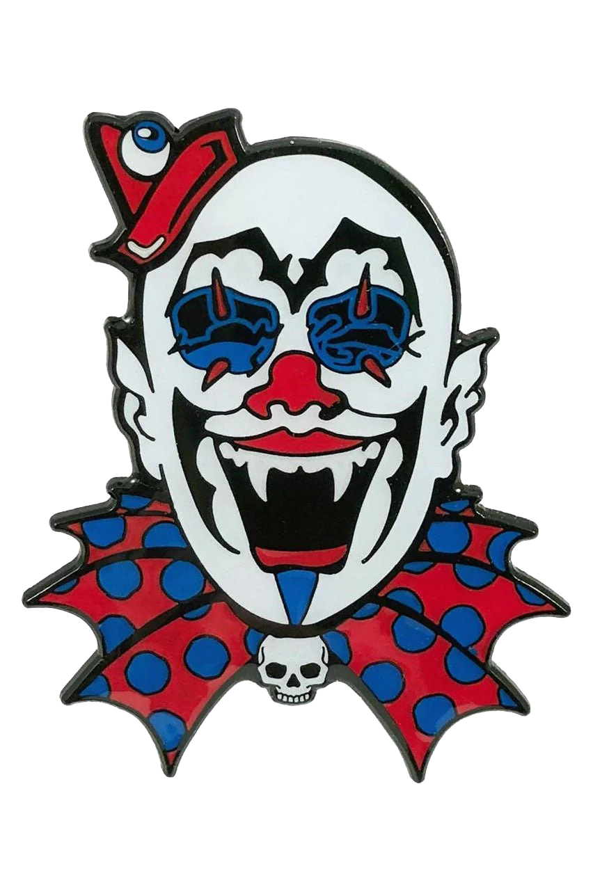 Glow-in-the-Dark Kreepy Clown Enamel Pin
