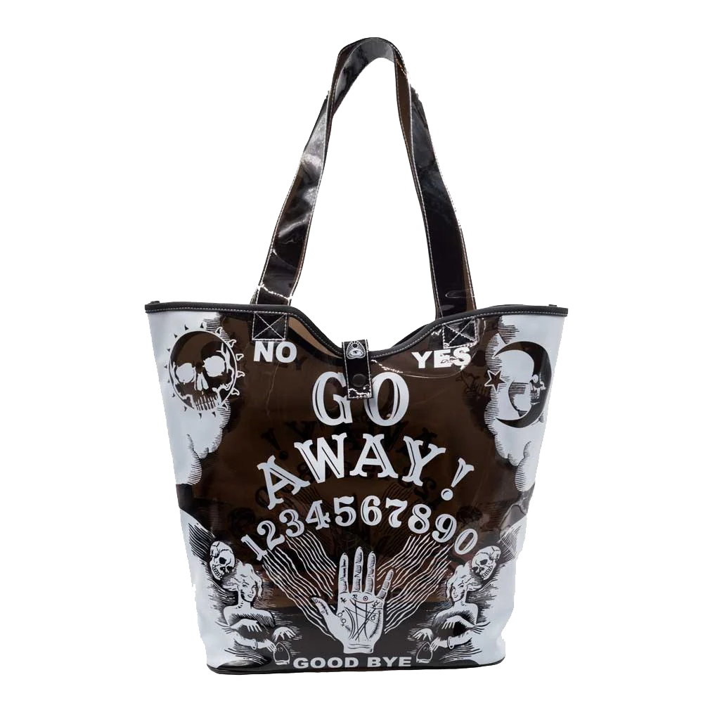 GO AWAY OUIJA PVC BEACH TOTE