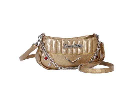 GOLD SPARKLE HOTROD TINY TOTE