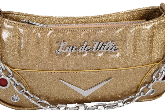 GOLD SPARKLE HOTROD TINY TOTE