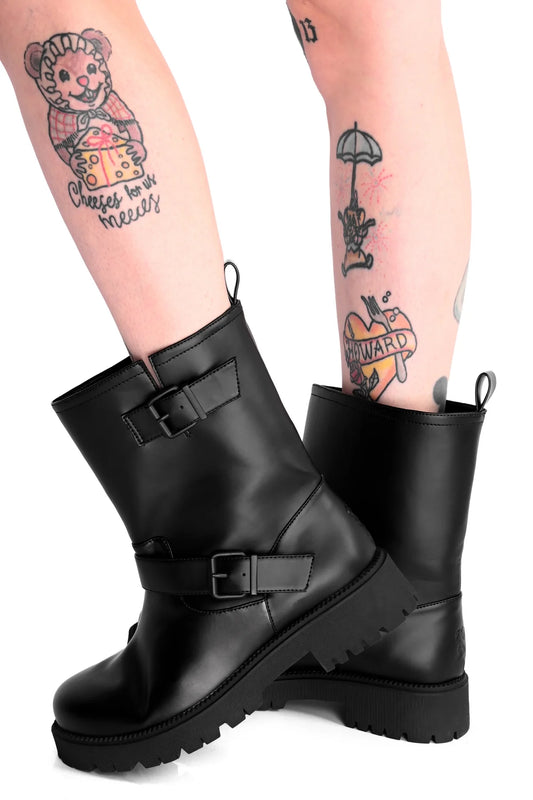 FOXBLOOD Goth Rainboot