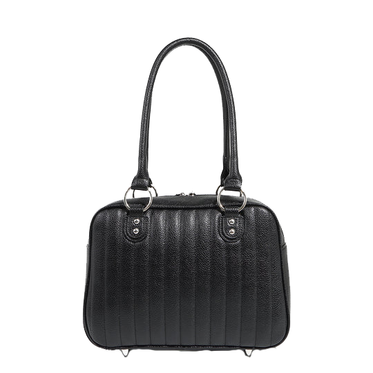 Black and Poisonous Purple Sparkle Hotrod Tote medium