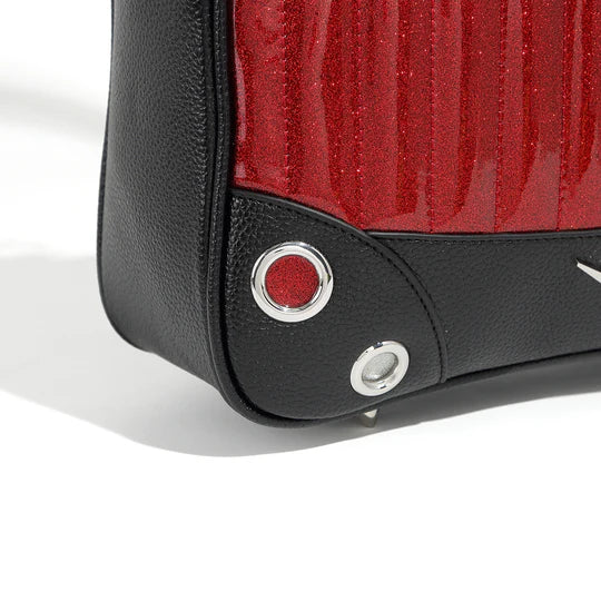 Black and Red Rum Sparkle Hotrod Tote medium