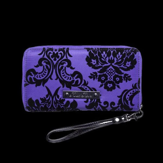 Violet Damask Wallet