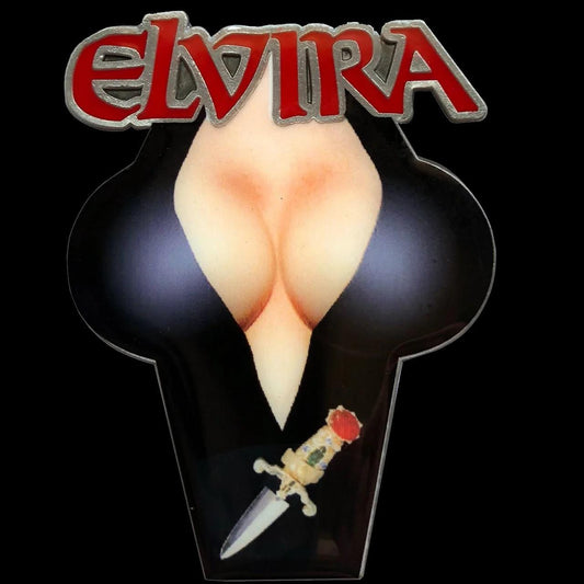 Elvira Chest Logo Enamel Pin