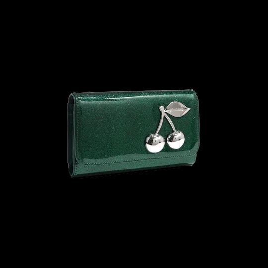 Venus Green Sparkle Wild Cherry Wallet