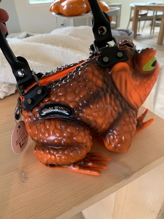 Orange Toad Purse