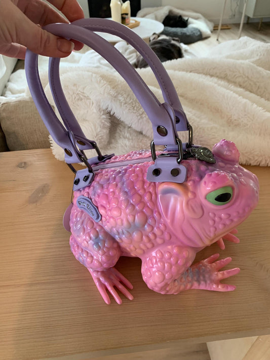Pink/Lavender Toad Purse