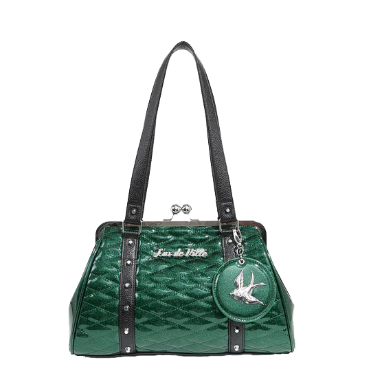 VENUS GREEN SPARKLE LOVE BIRD KISS LOCK