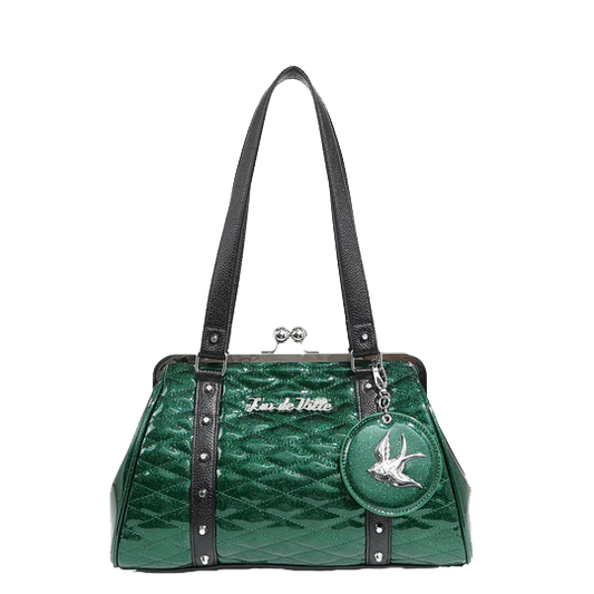 VENUS GREEN SPARKLE LOVE BIRD KISS LOCK