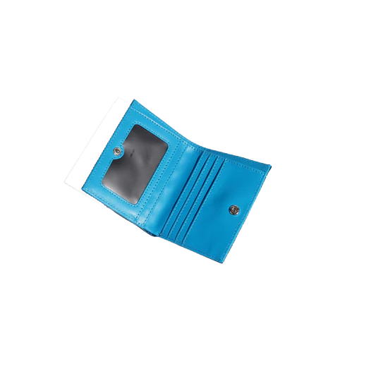 VILLAIN BLUE SPARKLE LOVE BIRD MINI WALLET