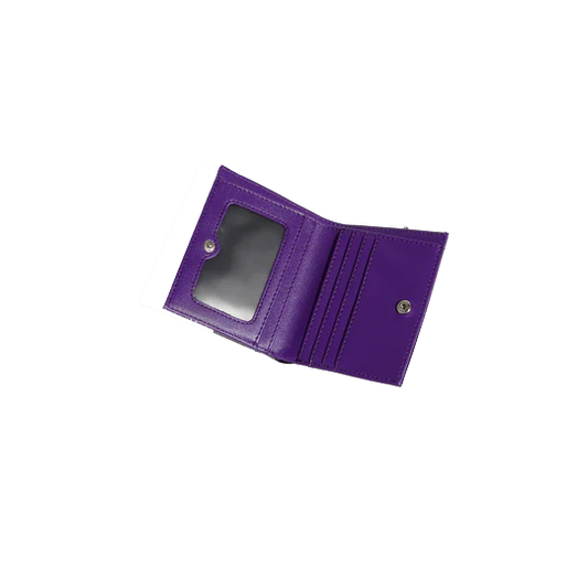 POISONOUS PURPLE SPARKLE LOVE BIRD MINI WALLET