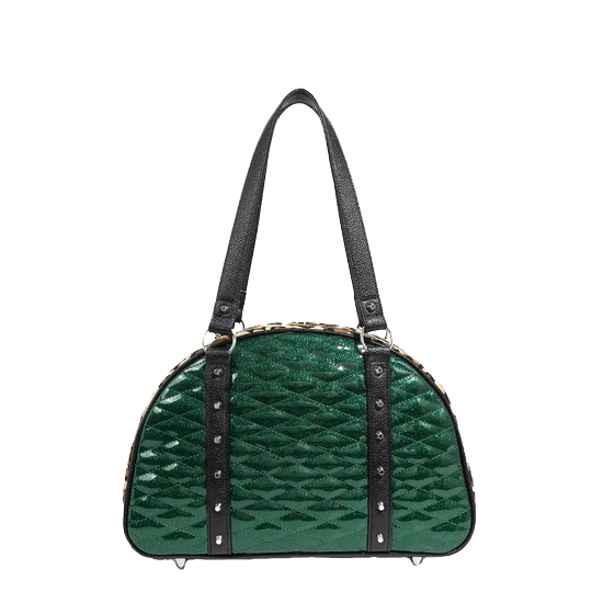 VENUS GREEN SPARKLE LOVE BIRD TOTE