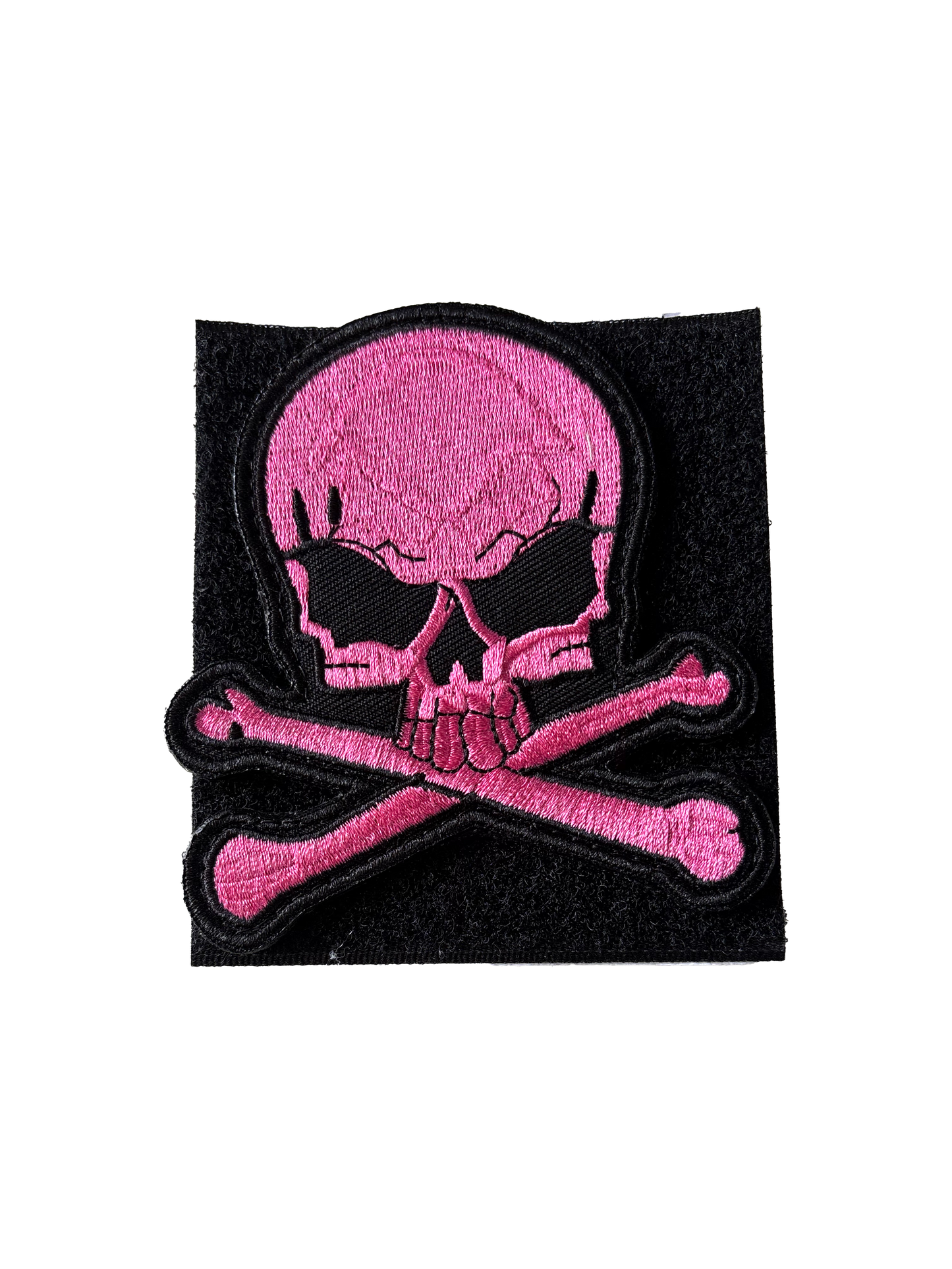 Pink Velcro Skull