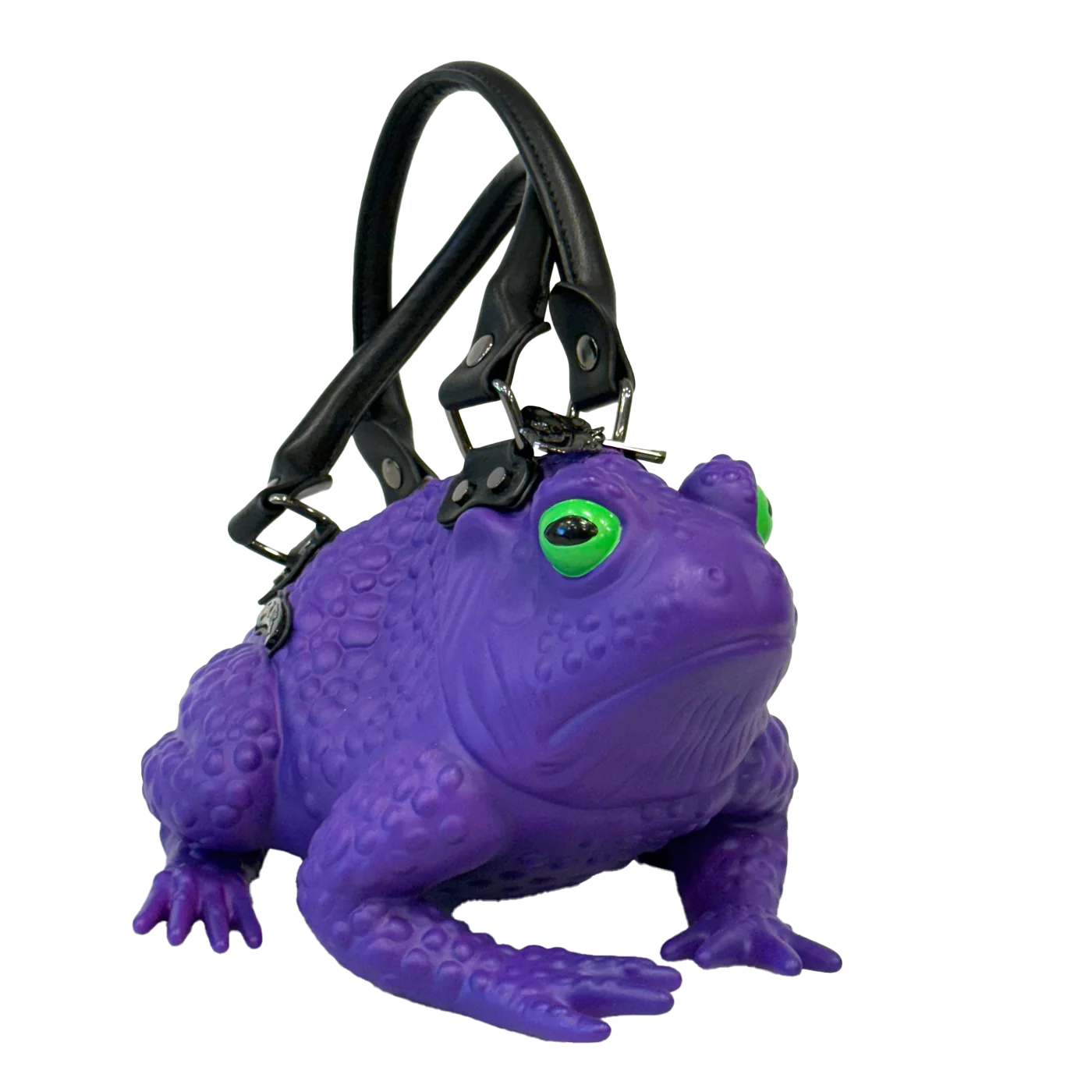 Dark Purple Toad Bag- Glow Eyes