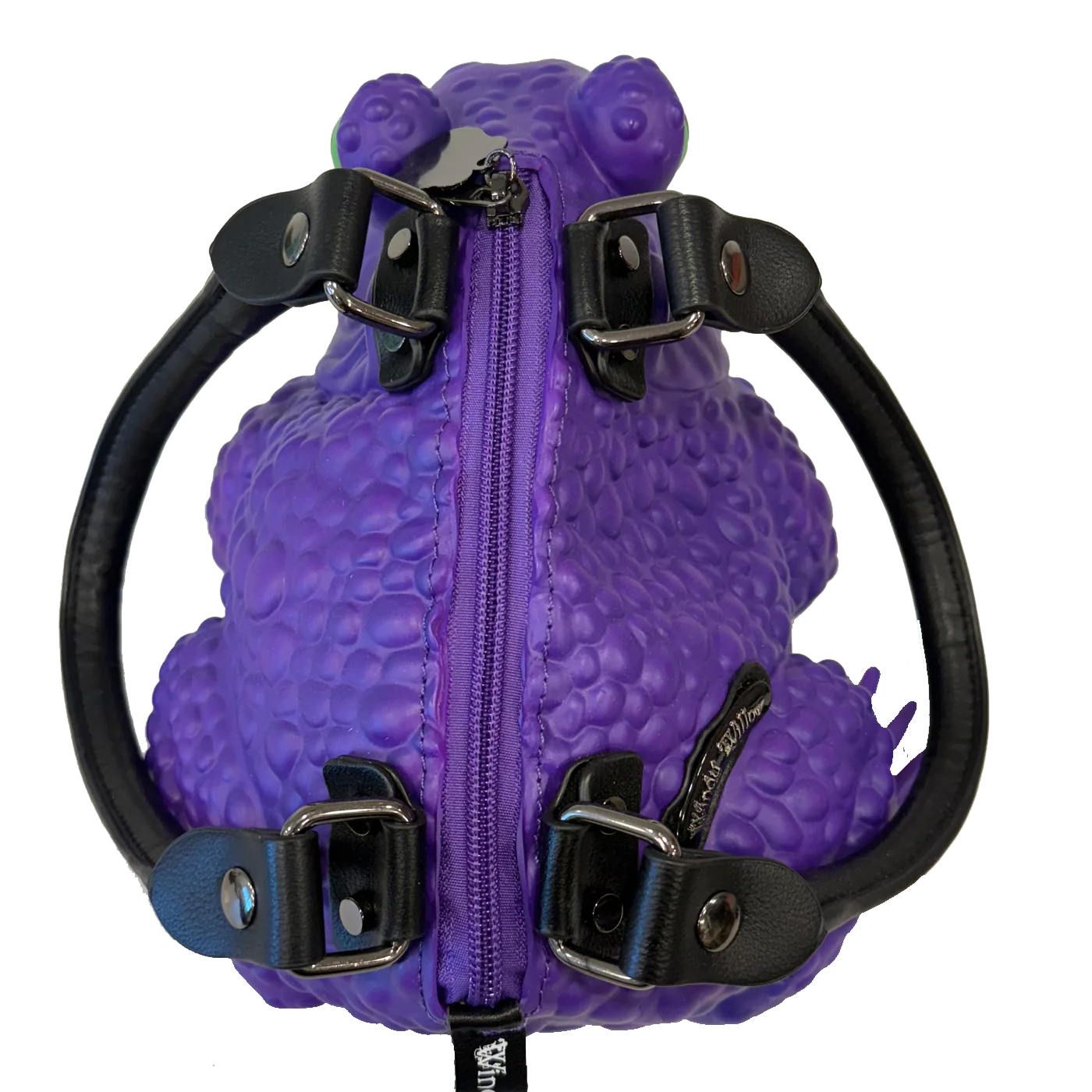 Dark Purple Toad Bag- Glow Eyes
