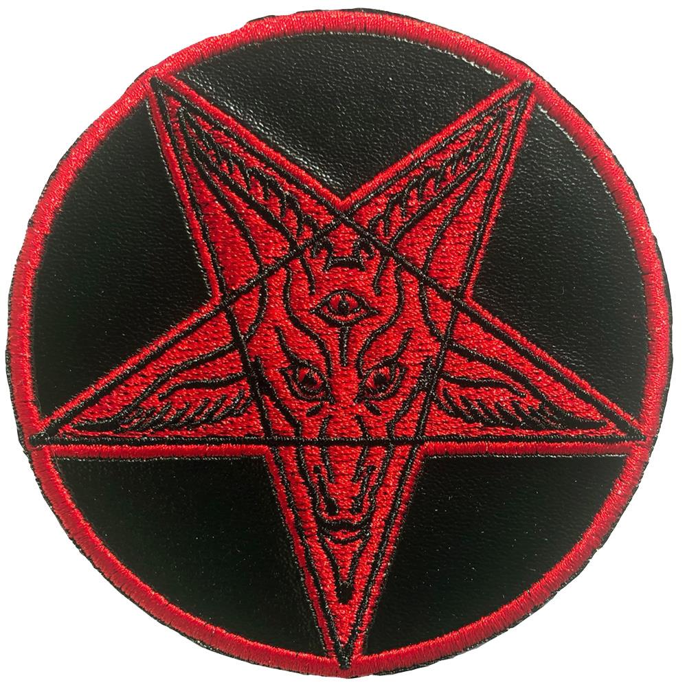 SATANIC CIRCLE SHINY RED PATCH