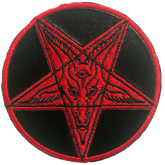 SATANIC CIRCLE SHINY RED PATCH