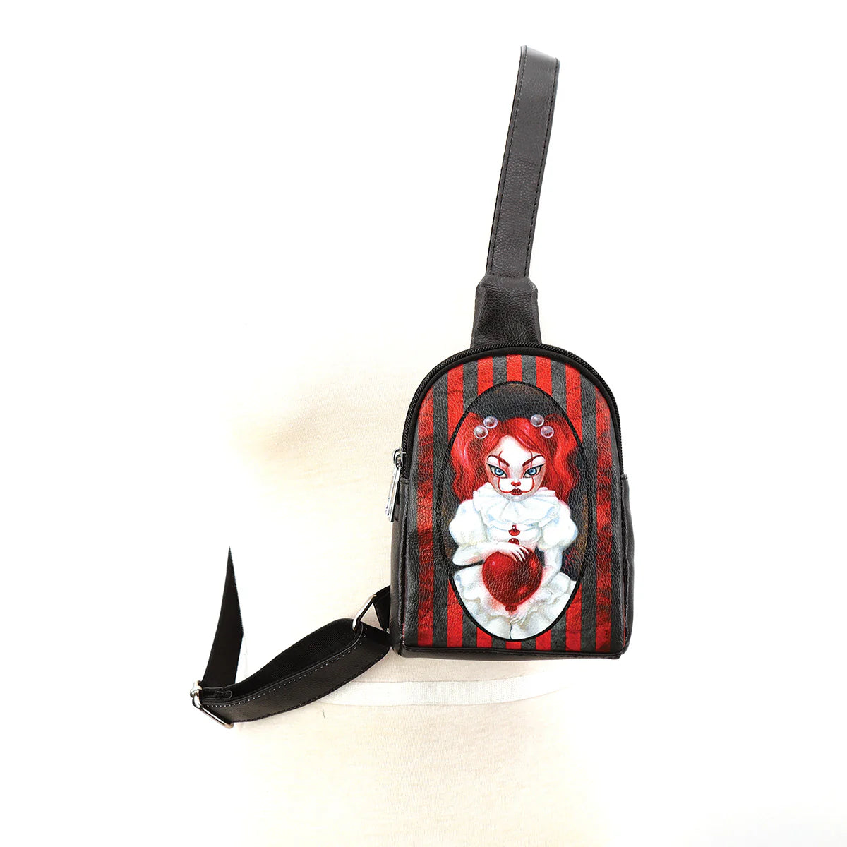 Smiley Clown Girl Body Fanny Bag in Vinyl