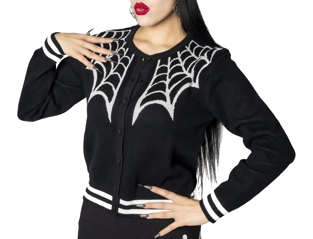 SPIDER WEB CARDIGAN