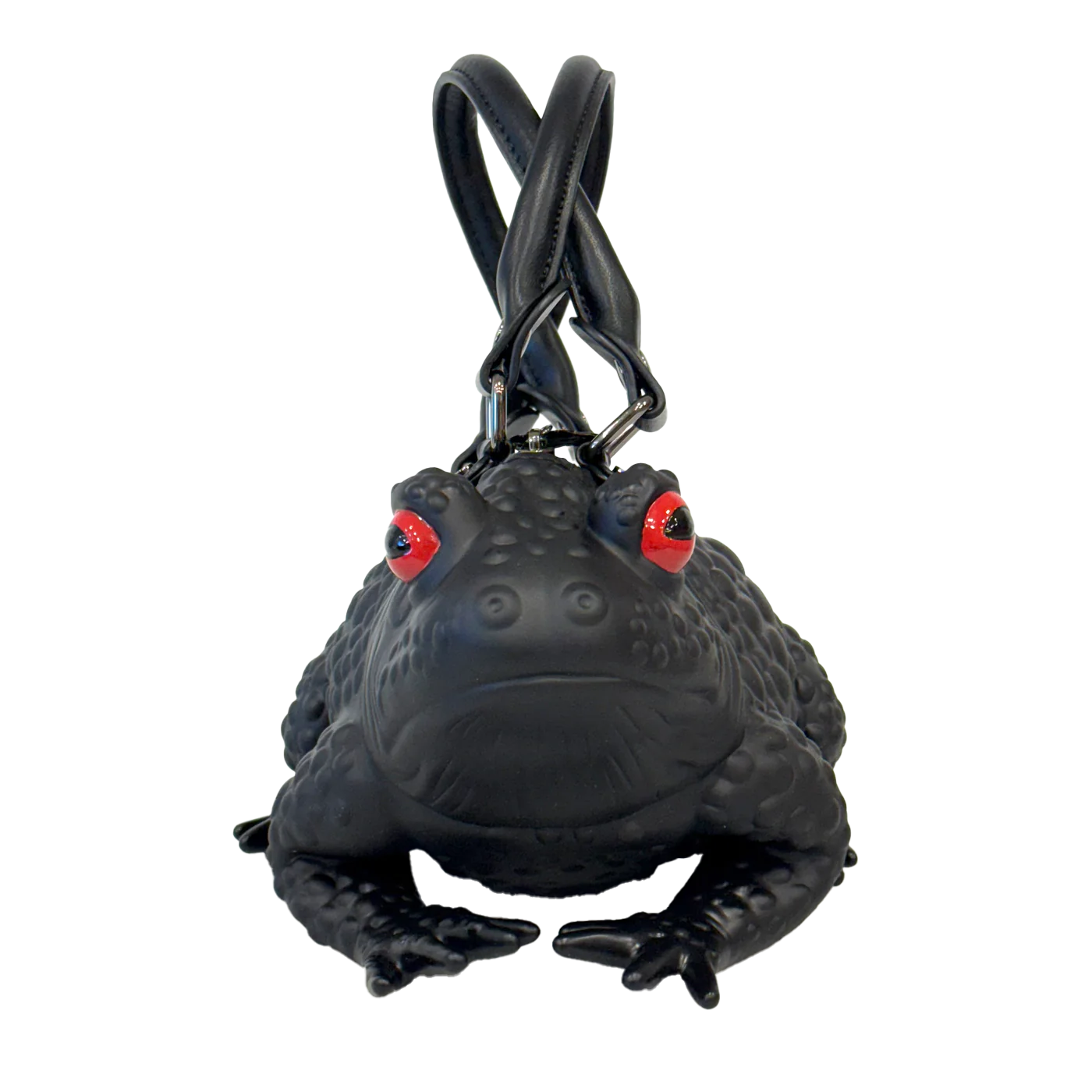 Black Toad Purse Red Eyes