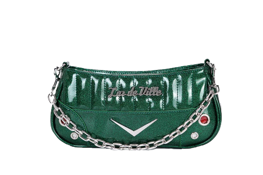 VENUS GREEN SPARKLE HOTROD TINY TOTE