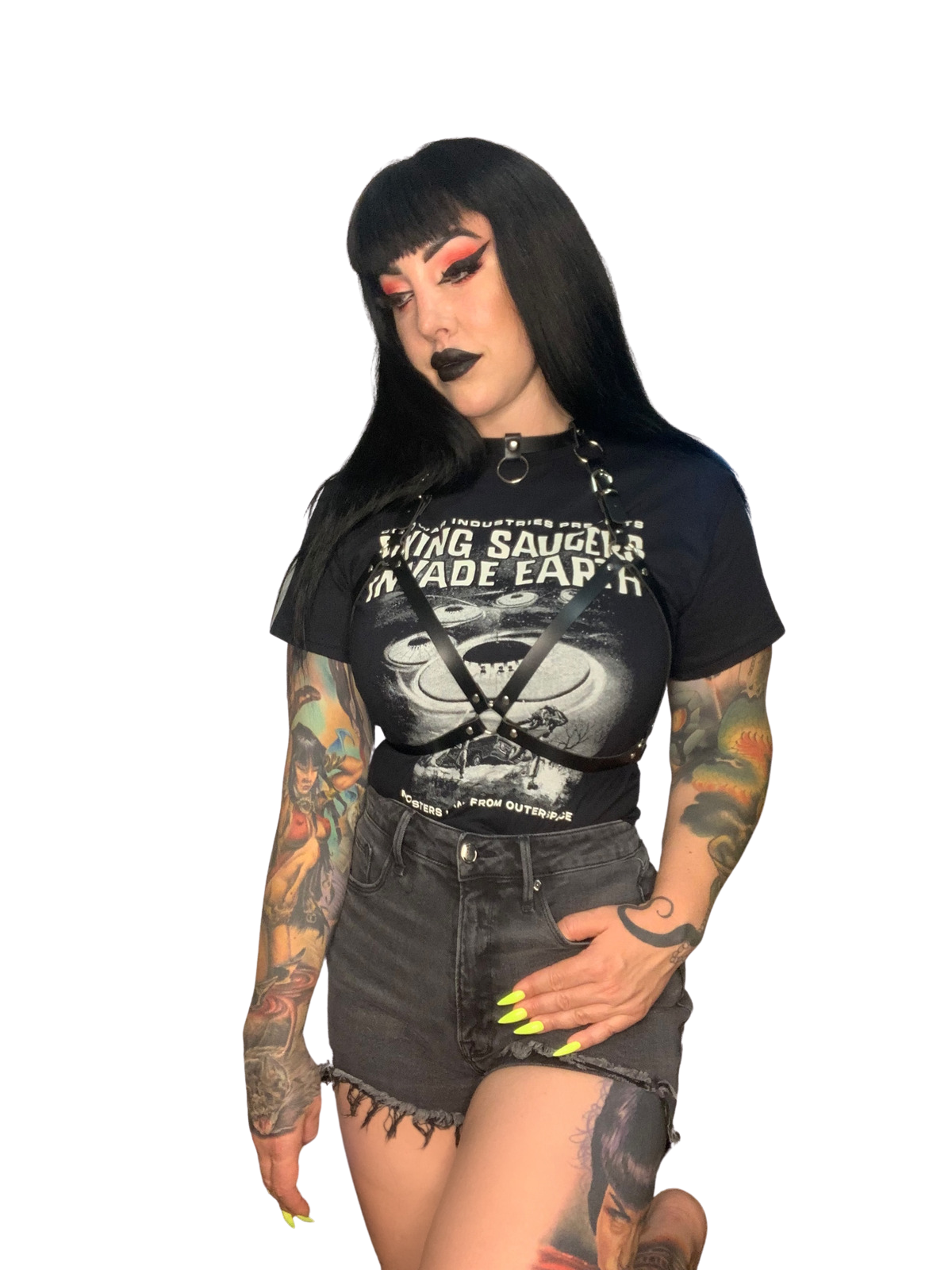 LIMITED EDITION COLDWAR INDUSTRIES LAUNCH FLYING SAUCERS T-SHIRT