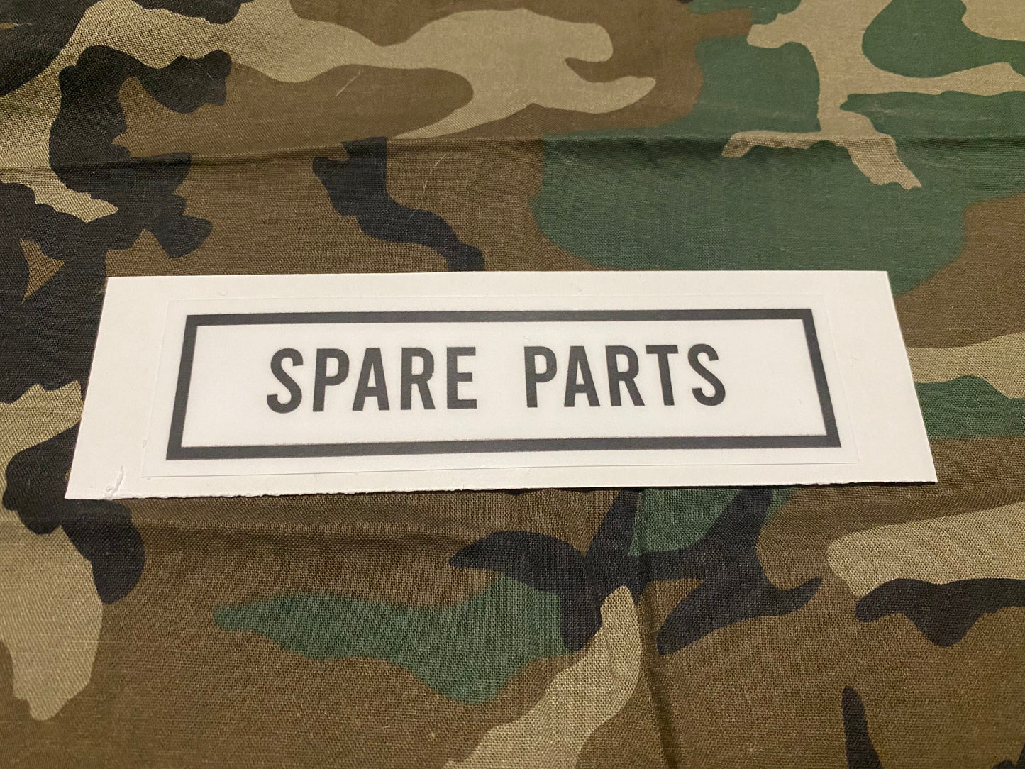 SPARE PARTS DECAL