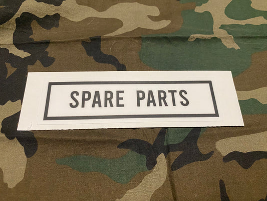 SPARE PARTS DECAL