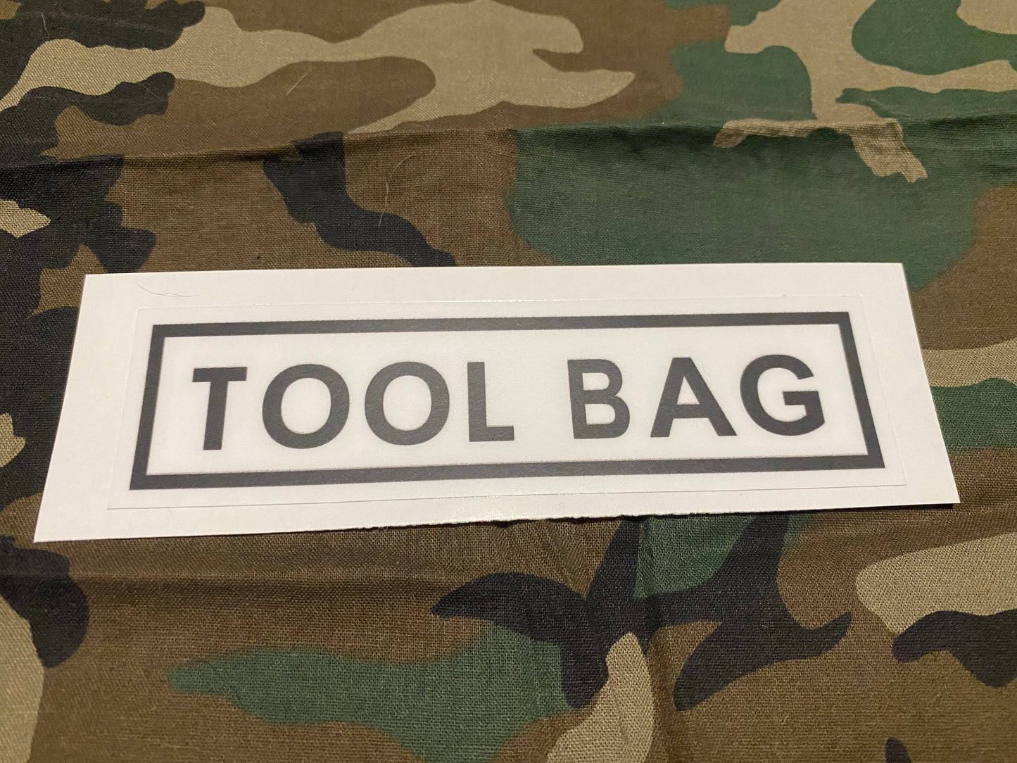 TOOL BAG DECAL