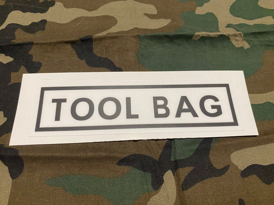 TOOL BAG DECAL