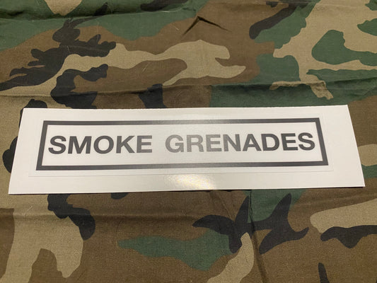 SMOKE GRENADES DECAL