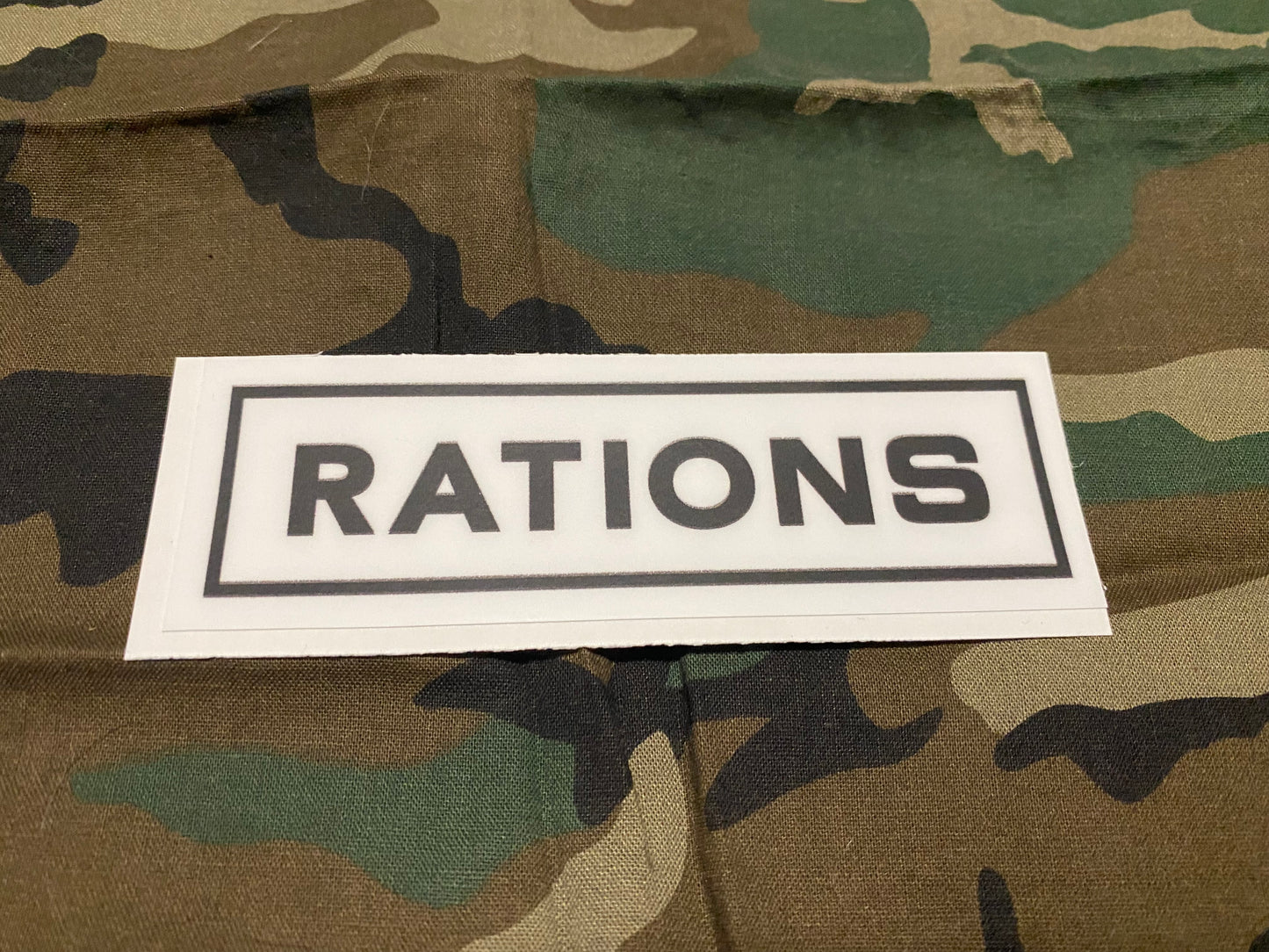 RATIONS DECAL