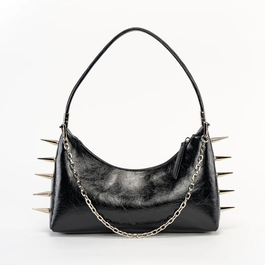 Spiked 3-1 Convertible Shoulder Bag