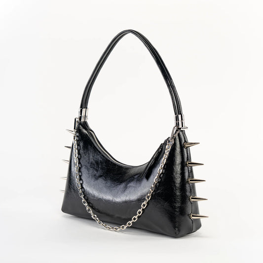 Spiked 3-1 Convertible Shoulder Bag