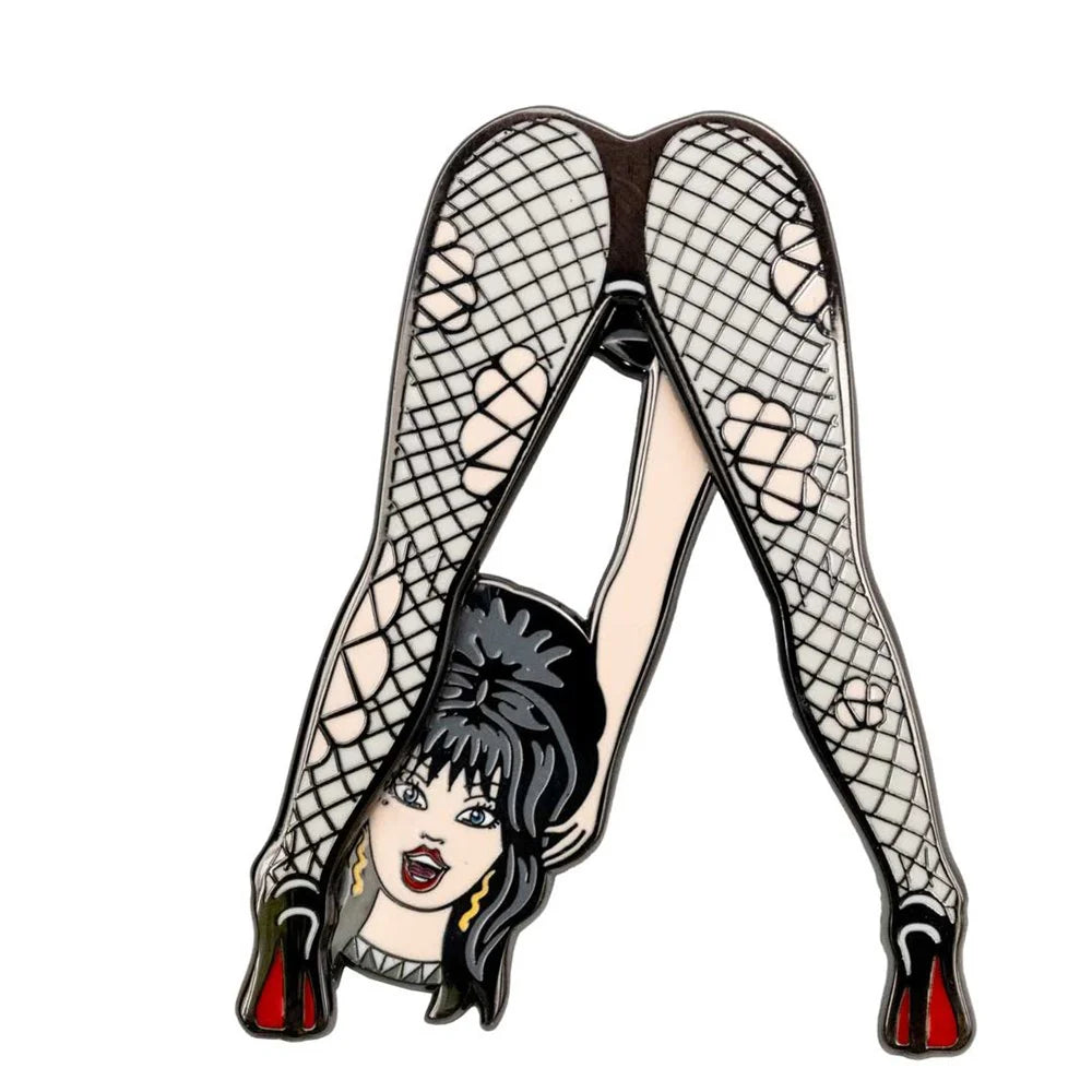 Elvira Headless Legs Moving Enamel Pin