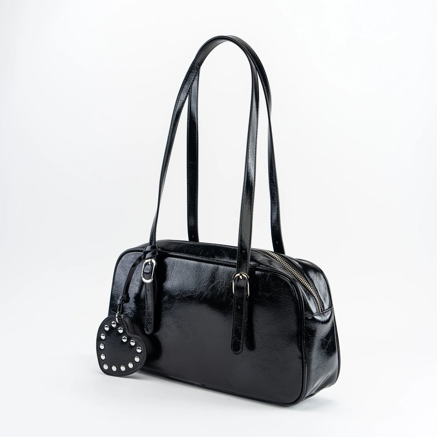 Onyx Bowler Shoulder Bag